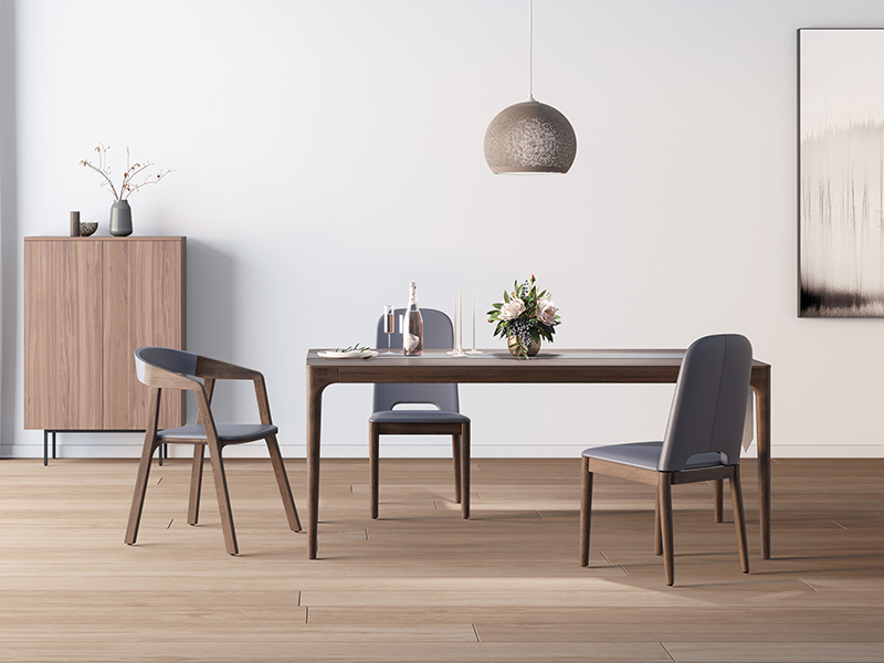 taranto modern wood dining table