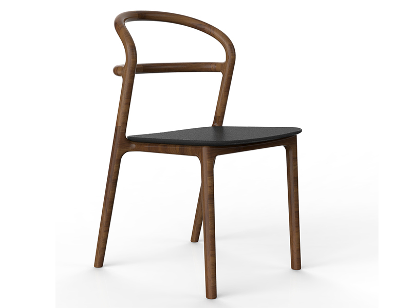 Staufen wooden upholstered dining chair