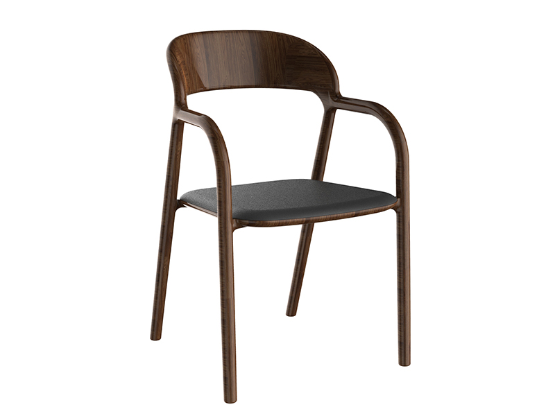 Staufen walnut dining chair