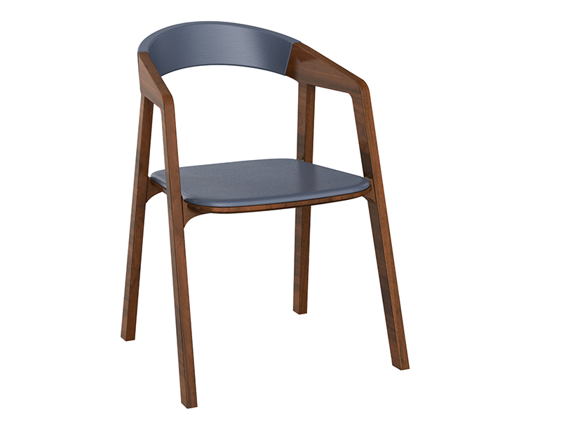 Flin wooden modern dining chair