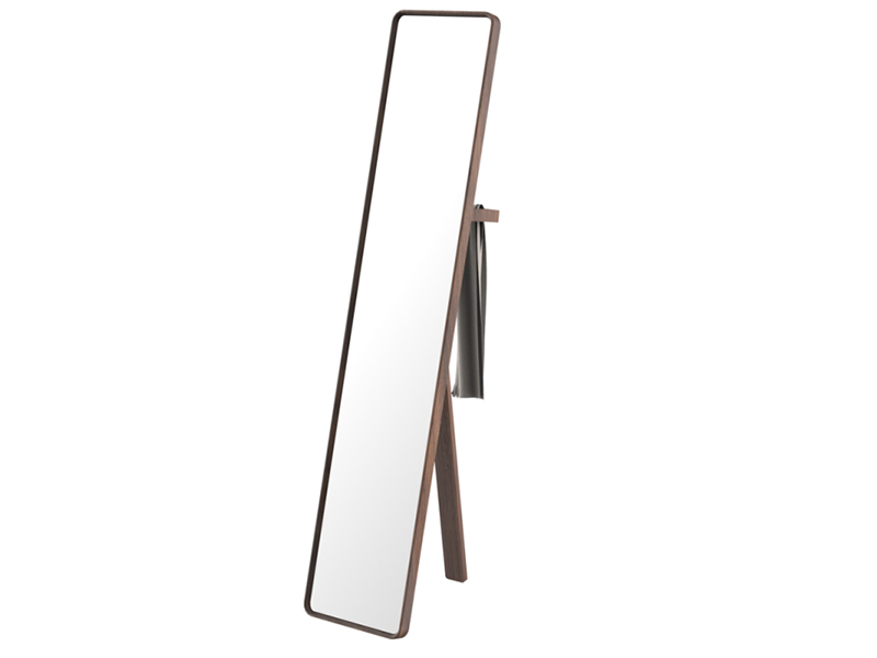 wooden frame floor mirror